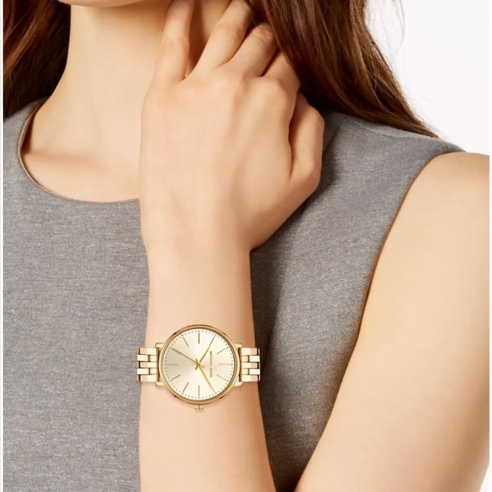 MK Women’s Pyper Three-Hand Stainless Steel Watch​​​​​